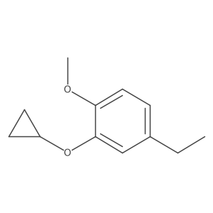 2-Cyclopropoxy-4-ethyl-1-methoxybenzene结构式