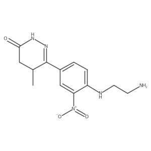 6-[4-(2-aminoethyl)amino-3-nitro-phenyl]-4,5-dihydro-5-methyl-3(2H)-pyridazinone结构式