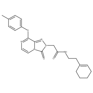 N-(2-(cyclohex-1-en-1-yl)ethyl)-2-(3-oxo-8-(p-tolyloxy)-[1,2,4]triazolo[4,3-a]pyrazin-2(3H)-yl)acetamide Structure