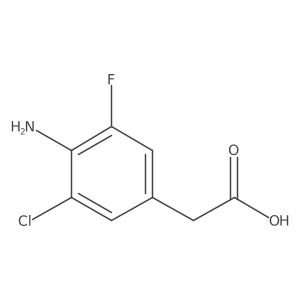 (4-Amino-3-chloro-5-fluoro-phenyl)-acetic acid Structure