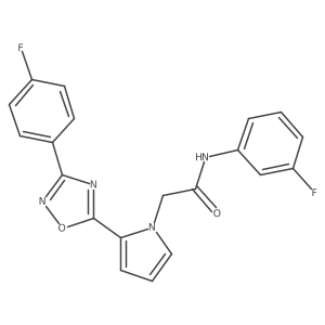 N-(3-fluorophenyl)-2-{2-[3-(4-fluorophenyl)-1,2,4-oxadiazol-5-yl]-1H-pyrrol-1-yl}acetamide Structure