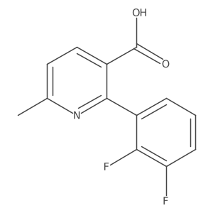 2-(2,3-Difluorophenyl)-6-methylnicotinic acid结构式