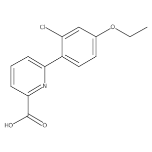 6-(2-Chloro-4-ethoxyphenyl)picolinic acid Structure