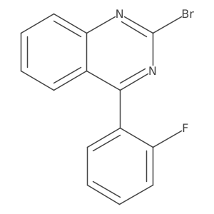 2-Bromo-4-(2-fluorophenyl)quinazoline Structure