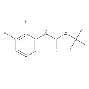 Tert-butyl 3-bromo-2-fluoro-5-methylphenylcarbamate结构式