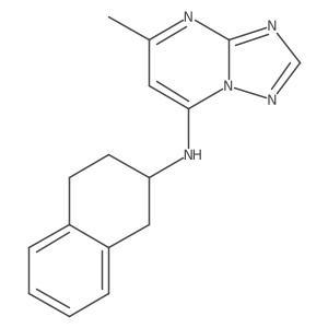 5-methyl-N-tetralin-2-yl-[1,2,4]triazolo[1,5-a]pyrimidin-7-amine Structure