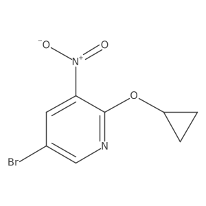 5-Bromo-2-cyclopropoxy-3-nitropyridine结构式