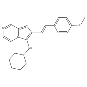 N-Cyclohexyl-2-[(E)-2-(4-methoxyphenyl)ethenyl]imidazo[1,2-a]pyrazin-3-amine Structure
