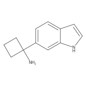 1-(1h-Indol-6-yl)cyclobutan-1-amine结构式