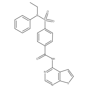 4-(N-ethyl-N-phenylsulfamoyl)-N-(thieno[2,3-d]pyrimidin-4-yl)benzamide Structure
