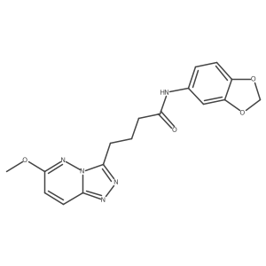 N-(1,3-benzodioxol-5-yl)-4-(6-methoxy[1,2,4]triazolo[4,3-b]pyridazin-3-yl)butanamide Structure
