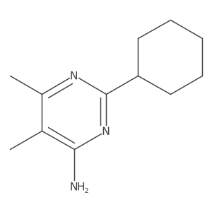 2-Cyclohexyl-5,6-dimethylpyrimidin-4-amine Structure