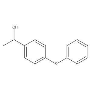 (1R)-1-[4-(phenylsulfanyl)phenyl]ethan-1-ol结构式