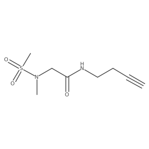 N-(but-3-yn-1-yl)-2-(N-methylmethylsulfonamido)acetamide Structure