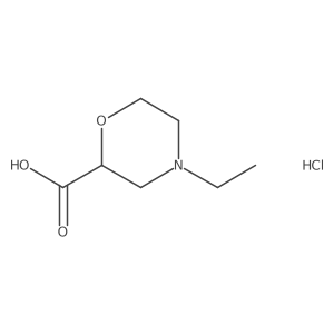 4-Ethylmorpholine-2-carboxylic acid hydrochloride Structure