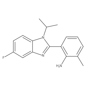 6-[5-fluoro-1-(propan-2-yl)-2,3-dihydro-1H-1,3-benzodiazol-2-ylidene]-2-methylcyclohexa-2,4-dien-1-imine Structure