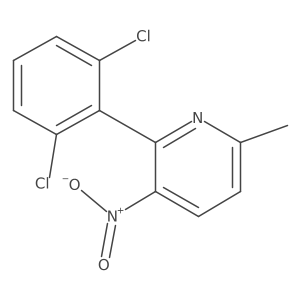 2-(2,6-Dichlorophenyl)-6-methyl-3-nitropyridine Structure