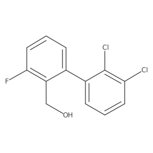 (2',3'-Dichloro-3-fluoro-biphenyl-2-yl)-methanol结构式