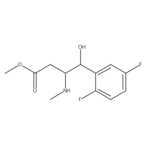 Benzenebutanoic acid, 2,5-difluoro-I(3)-hydroxy-I(2)-(methylamino)-, methyl ester结构式