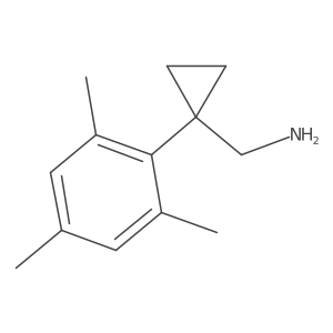 [1-(2,4,6-Trimethylphenyl)cyclopropyl]methanamine结构式