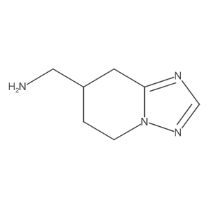 (5,6,7,8-Tetrahydro[1,2,4]triazolo[1,5-A]pyridin-7-ylmethyl)amine结构式