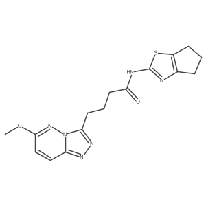 N-(5,6-dihydro-4H-cyclopenta[d]thiazol-2-yl)-4-(6-methoxy-[1,2,4]triazolo[4,3-b]pyridazin-3-yl)butanamide Structure