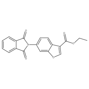 ethyl 6-(1,3-dioxo-1,3-dihydro-2H-isoindol-2-yl)-1-benzofuran-3-carboxylate Structure