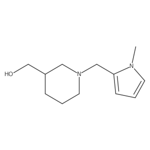 (1-((1-methyl-1H-pyrrol-2-yl)methyl)piperidin-3-yl)methanol结构式