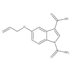 5-(allyloxy)-1-carbamoyl-1H-indole-3-carboxylic acid Structure