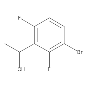 1-(3-Bromo-2,6-difluorophenyl)ethanol结构式