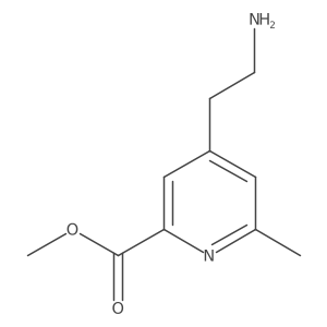 Methyl 4-(2-aminoethyl)-6-methylpyridine-2-carboxylate结构式