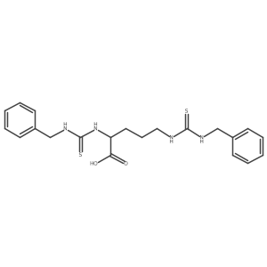 N~2~,N~5~-bis(benzylcarbamothioyl)ornithine结构式