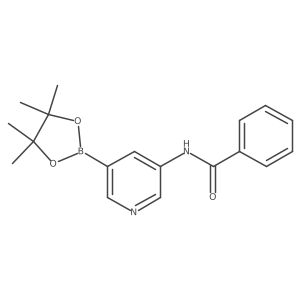 N-(5-(4,4,5,5-Tetramethyl-1,3,2-dioxaborolan-2-YL)pyridin-3-YL)benzamide结构式