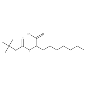 2-([(Tert-butoxy)carbonyl]amino)nonanoicacid结构式