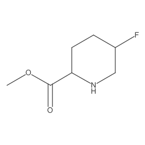 rac-methyl (2R,5S)-5-fluoropiperidine-2-carboxylate结构式