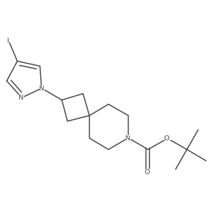 tert-butyl 2-(4-iodo-1H-pyrazol-1-yl)-7-azaspiro[3.5]nonane-7-carboxylate Structure