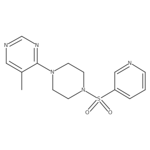 5-Methyl-4-(4-(pyridin-3-ylsulfonyl)piperazin-1-yl)pyrimidine Structure