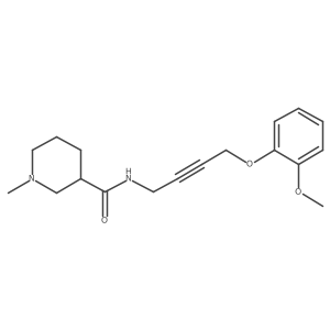 N-(4-(2-methoxyphenoxy)but-2-yn-1-yl)-1-methylpiperidine-3-carboxamide Structure