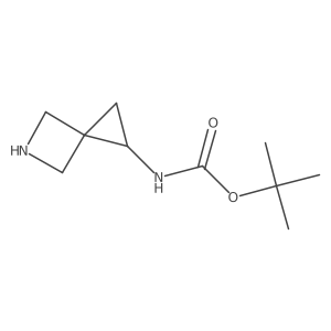 tert-Butyl(5-azaspiro[2.3]hexan-1-yl)carbamate结构式