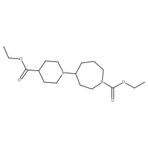 Ethyl 4-[4-(ethoxycarbonyl)piperidin-1-yl]azepane-1-carboxylate Structure