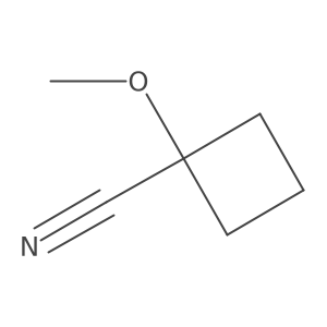 1-Methoxycyclobutane-1-carbonitrile Structure