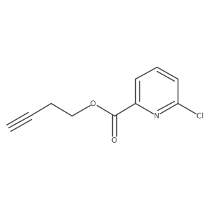 But-3-yn-1-yl 6-chloropyridine-2-carboxylate结构式