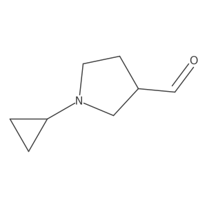 1-Cyclopropylpyrrolidine-3-carbaldehyde Structure