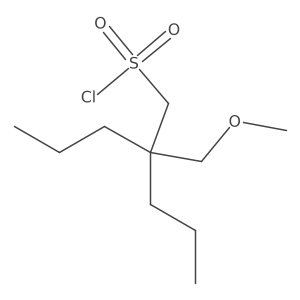 2-(Methoxymethyl)-2-propylpentane-1-sulfonyl chloride结构式