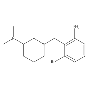1-[(2-amino-6-bromophenyl)methyl]-N,N-dimethylpiperidin-3-amine Structure