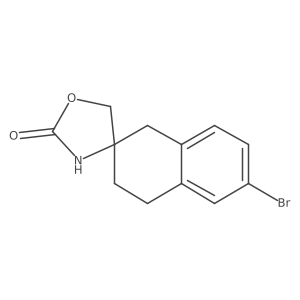 6-bromo-3,4-dihydro-1H-spiro[naphthalene-2,3'-[1,4]oxazolidine]-5'-one Structure