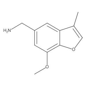 1-(7-Methoxy-3-methyl-1-benzofuran-5-yl)methanamine Structure