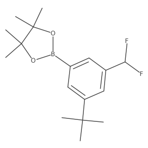2-[3-Tert-butyl-5-(difluoromethyl)phenyl]-4,4,5,5-tetramethyl-1,3,2-dioxaborolane Structure