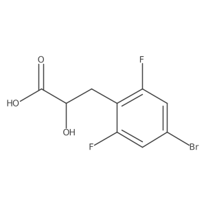 3-(4-Bromo-2,6-difluorophenyl)-2-hydroxypropanoic acid结构式