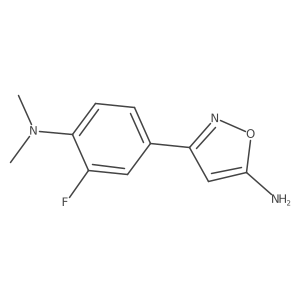 3-[4-(Dimethylamino)-3-fluorophenyl]-1,2-oxazol-5-amine Structure
